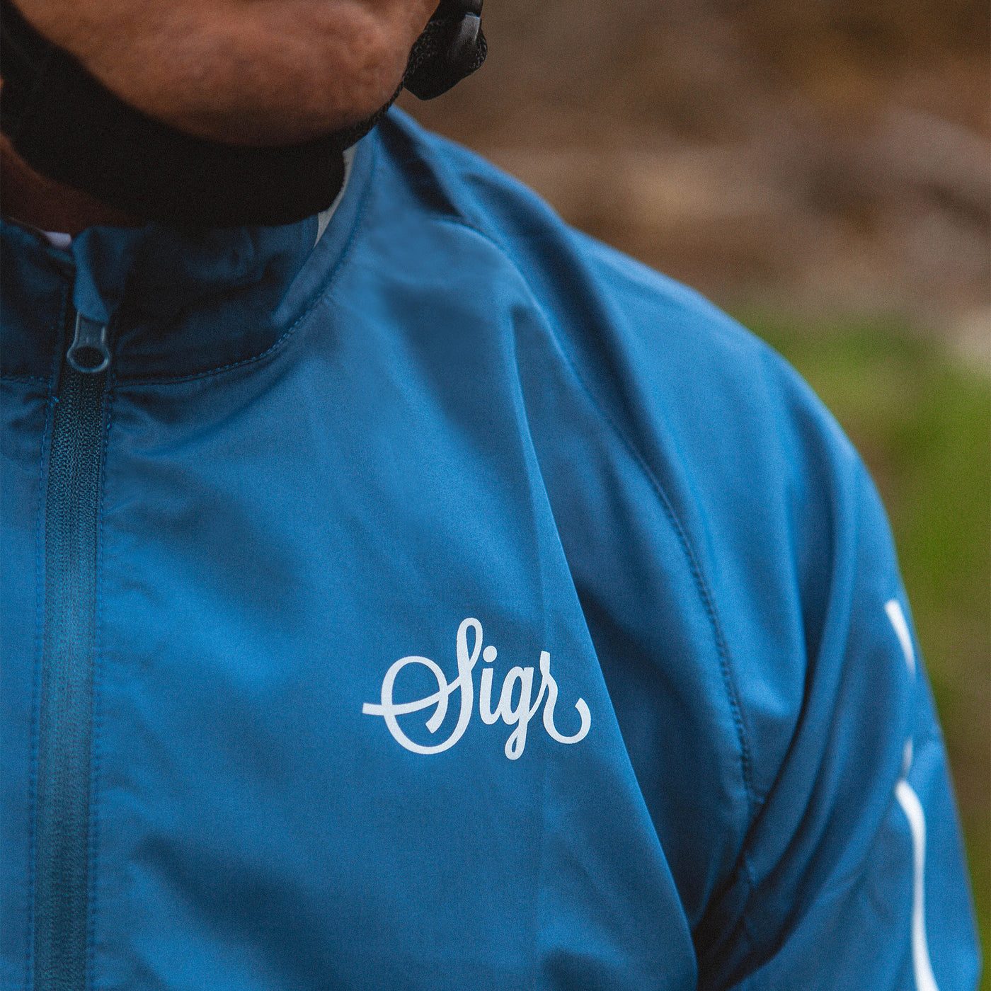 Sigr Treriksröset Blue - Cycling Pack Jacket for Men