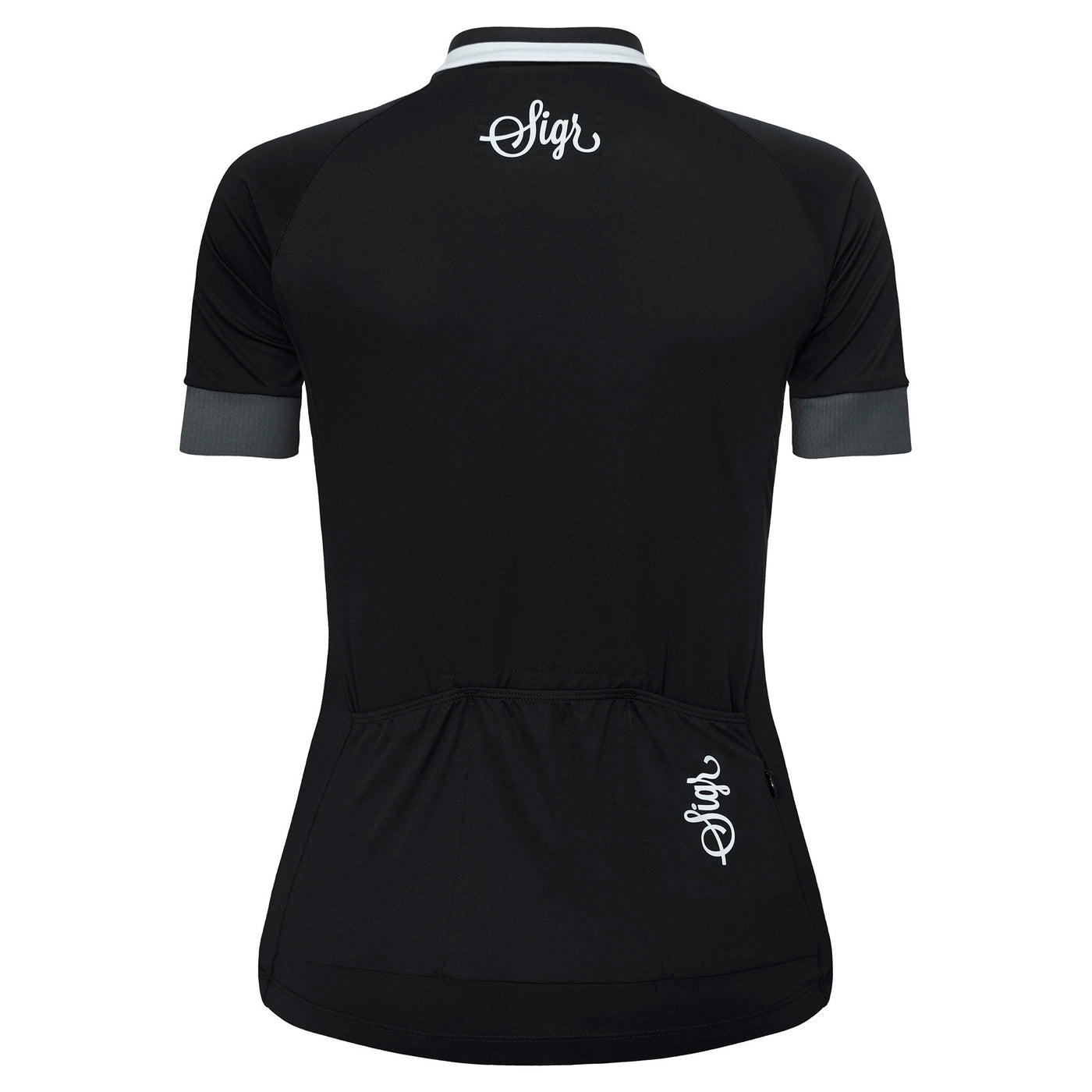 Sigr Svart Grus - Black Cycling Jersey for Women