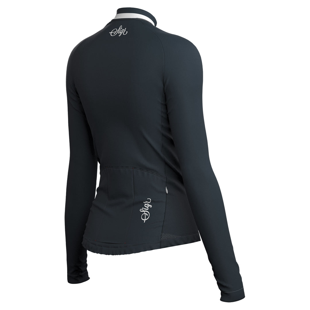 Sigr Krokus Black - Warmer Long Sleeved Jersey for Women
