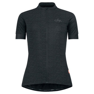 Sigr Grus Norrsken Black - Reflective Cycling Jersey for Women - PRO Series