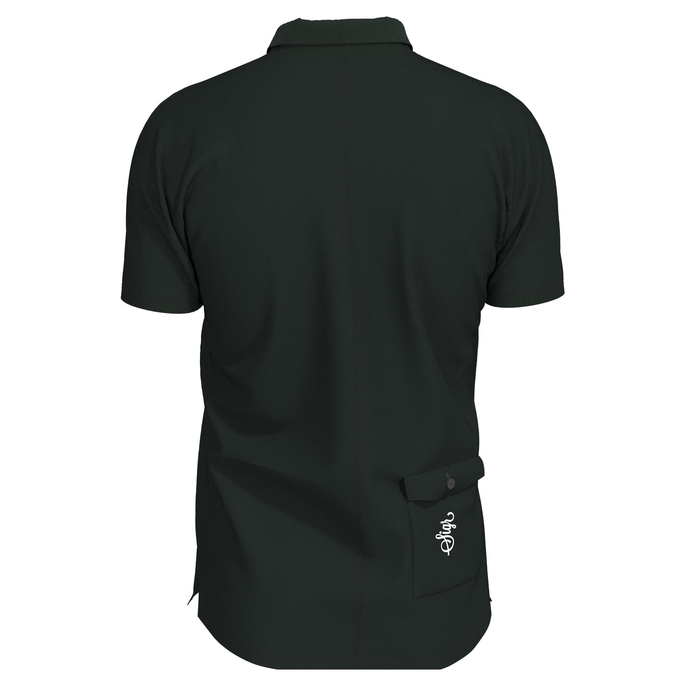 Sigr Pike - Dark Green Polo Shirt with Sigr Logo for Men