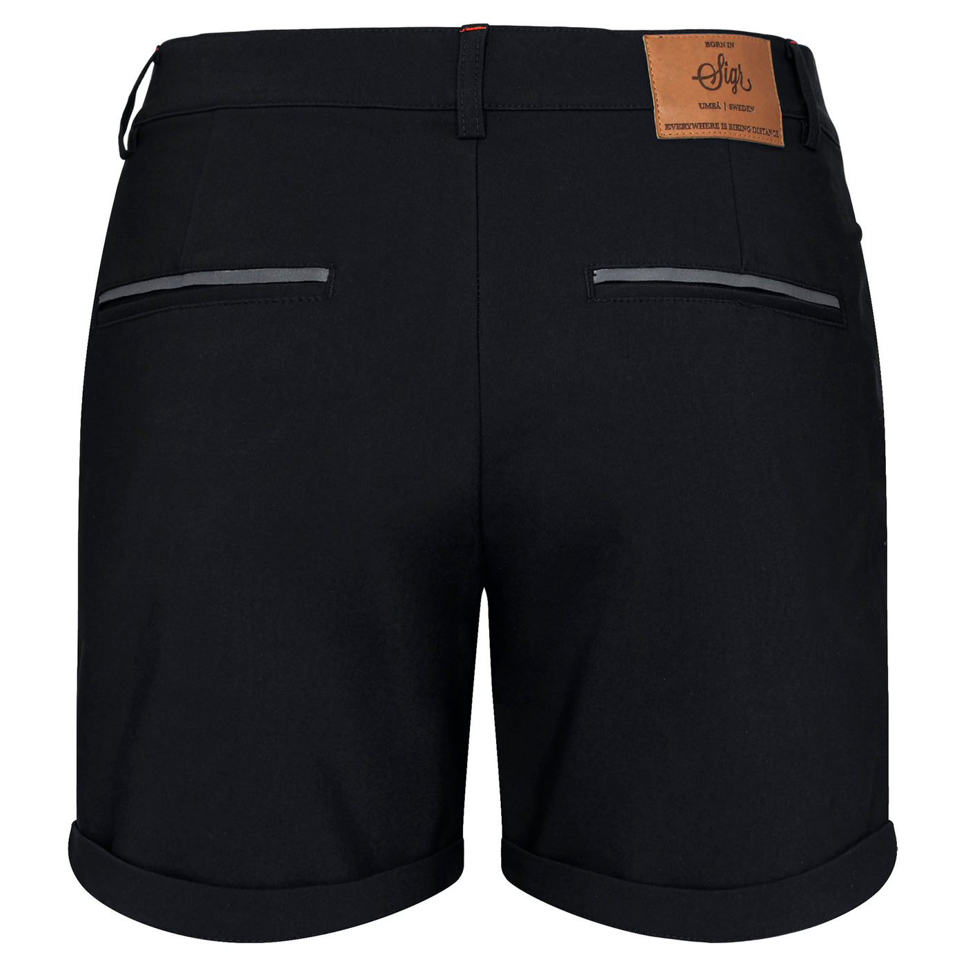 Sigr Strandvägen - Cycling Chino Shorts in black for Women